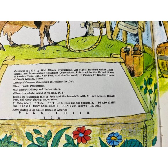 Disney's Wonderful World of Reading Lot of Six Vintage 1970s Children’s Books - Picture 12 of 12